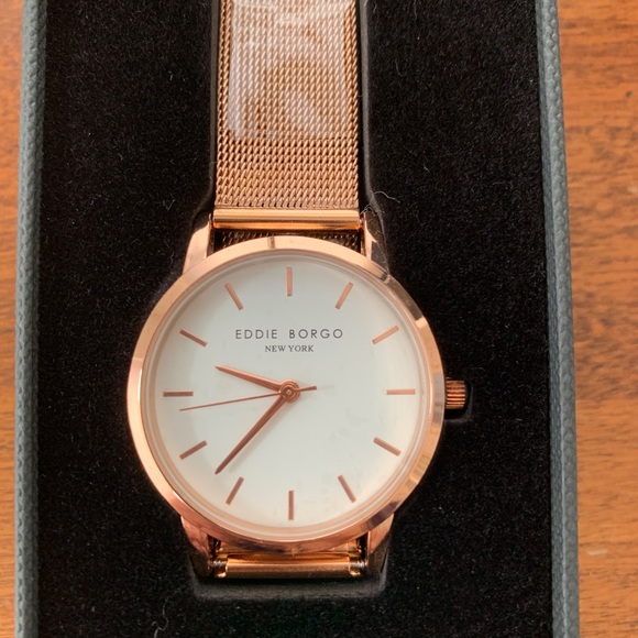 🌺 Rachel Zoe Collaboration x Eddie Borgo NY The Soho Watch Rose Gold - Picture 2 of 7